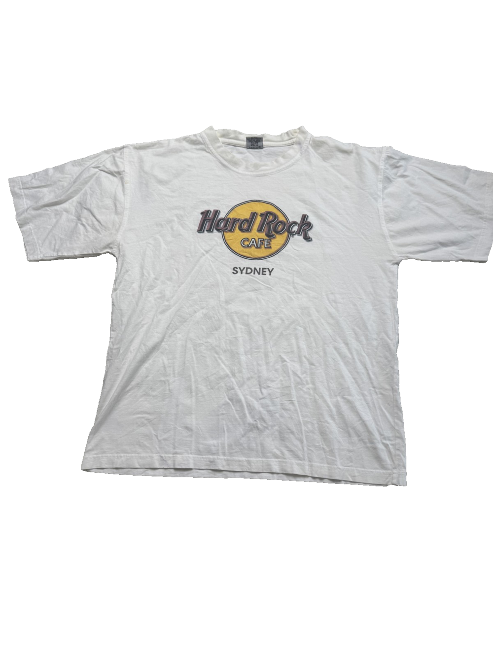 Vintage Hard Rock Cafe Shirt Mens Medium White Sydney Australia Tourist Tee 90s